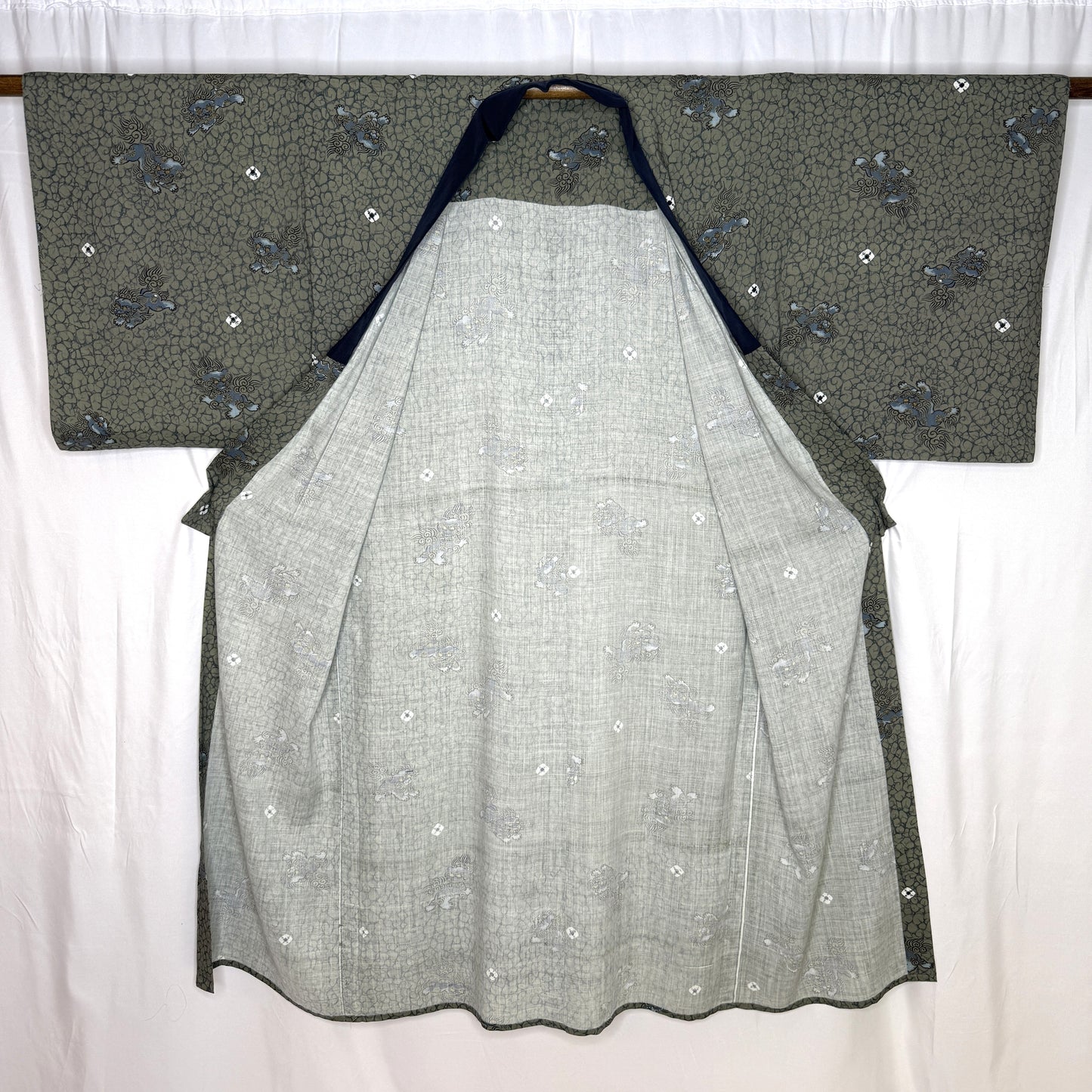 "Karajishi" Man's Juban Underkimono