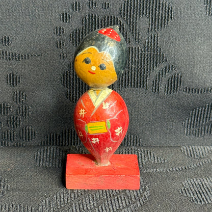 "Geisha Girl" Vintage Kokeshi Doll