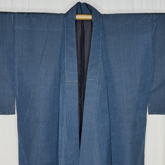 "Solid Blue" Man's Casual Kimono