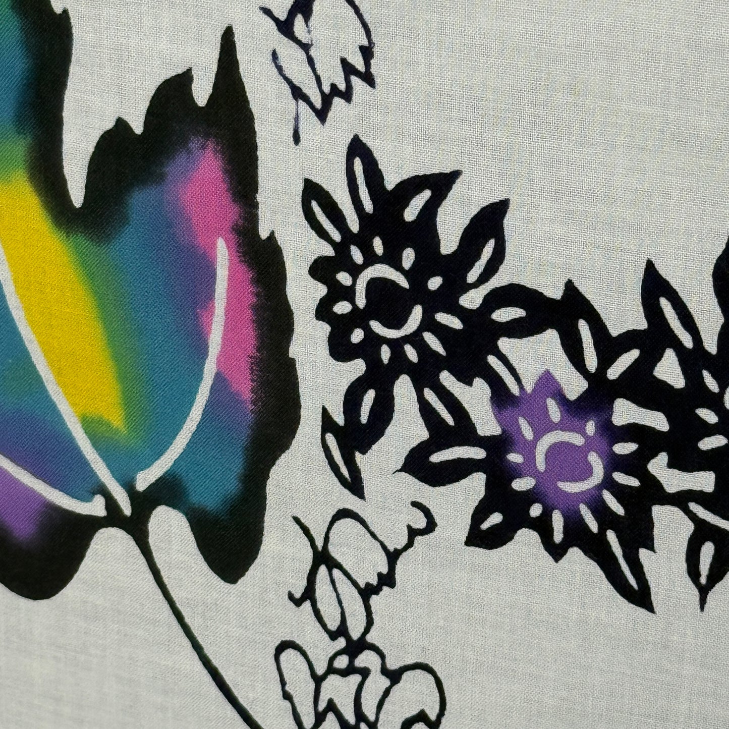 "Painted Leaves" Vintage Kimono Yardage