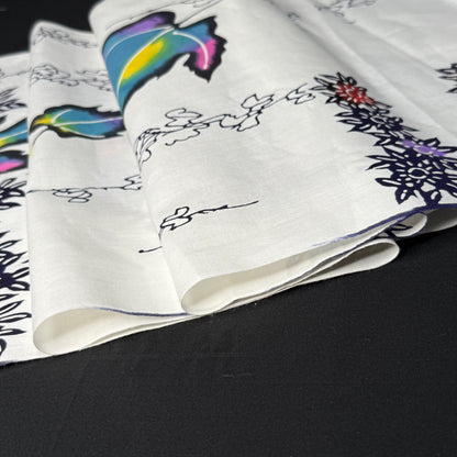 "Painted Leaves" Vintage Kimono Yardage