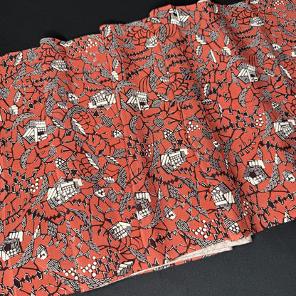 "Hidden Village" Vintage Kimono Yardage