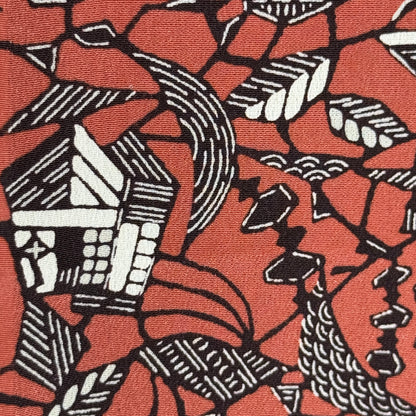 "Hidden Village" Vintage Kimono Yardage
