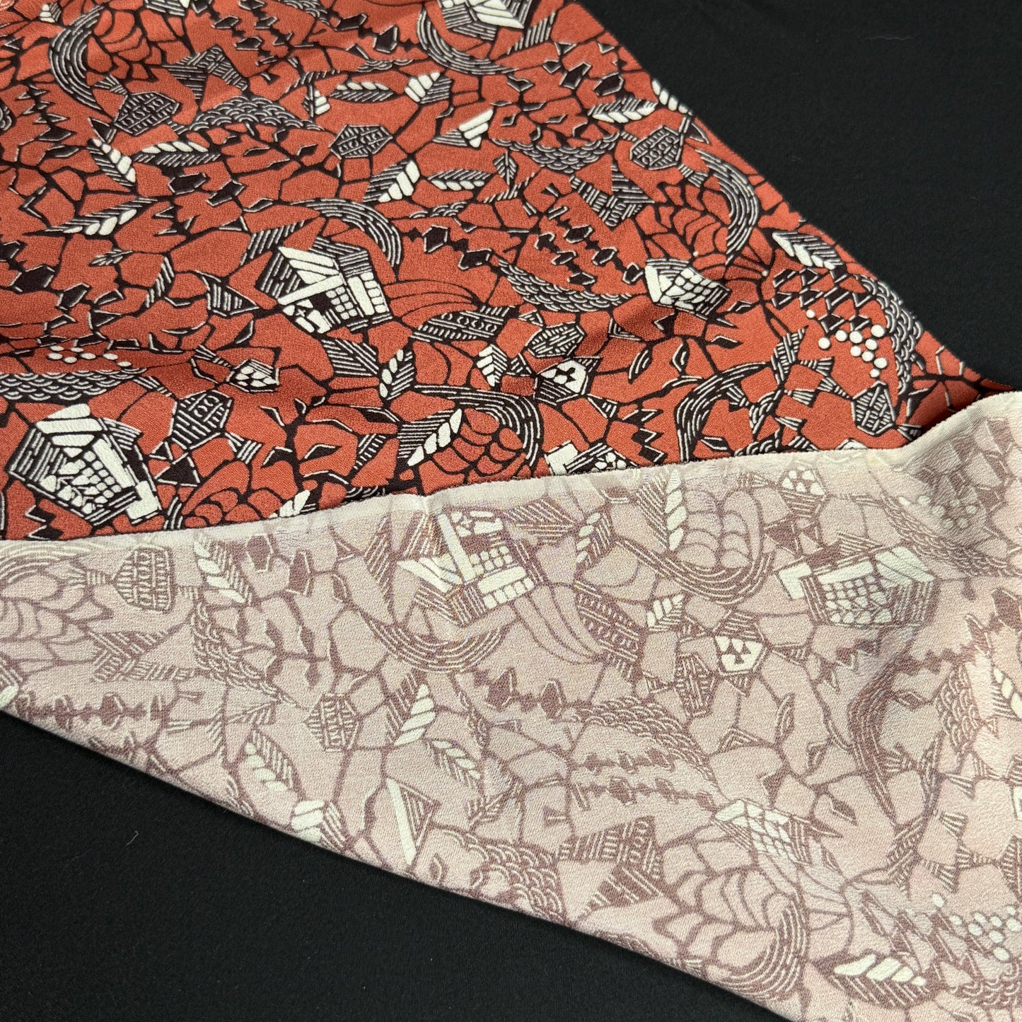 "Hidden Village" Vintage Kimono Yardage
