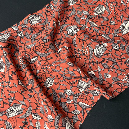 "Hidden Village" Vintage Kimono Yardage