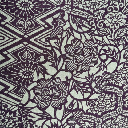 "Garden Tiles" Vintage Kimono Yardage