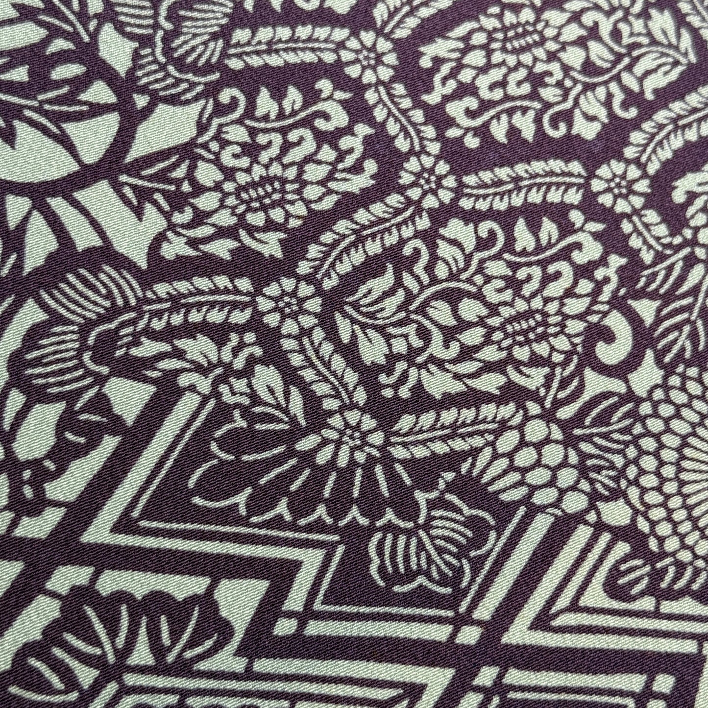 "Garden Tiles" Vintage Kimono Yardage