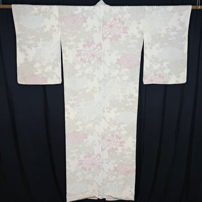 "Frosted Petals" Vintage Casual Kimono
