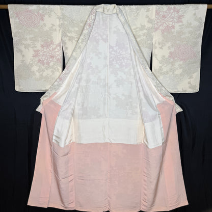 "Frosted Petals" Vintage Casual Kimono