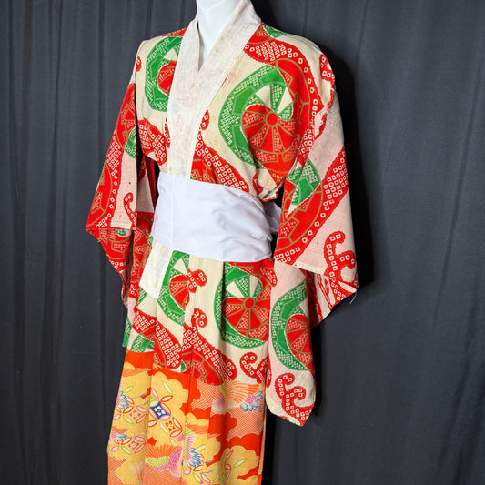"Wabi Sabi Mashup" Vintage Juban Underkimono