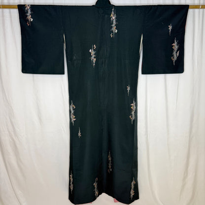 "Evergreen Drifts" Vintage Casual Kimono