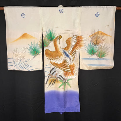 "Single Hawk" Miyamairi Kimono