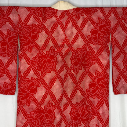 "Red Roses" Vintage Juban Underkimono