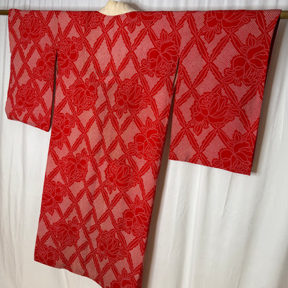 "Red Roses" Vintage Juban Underkimono