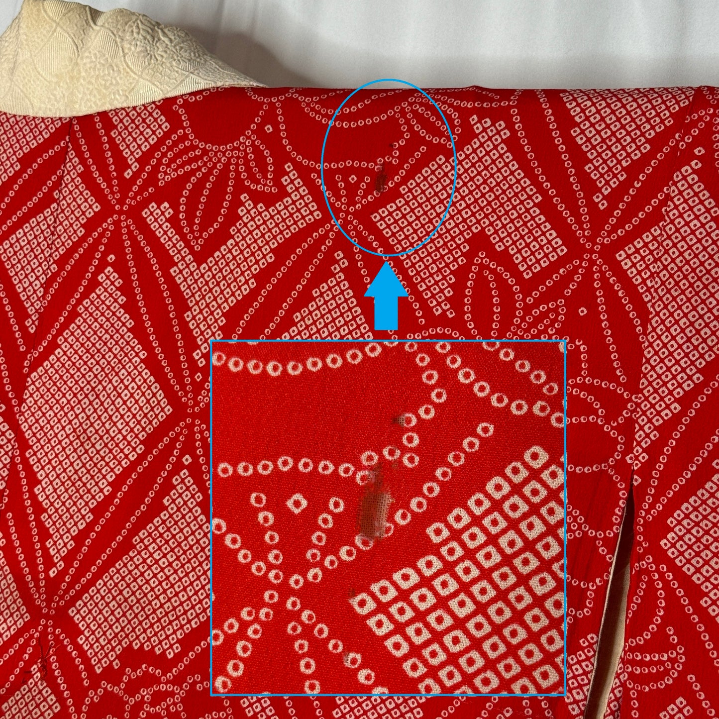 "Red Roses" Vintage Juban Underkimono