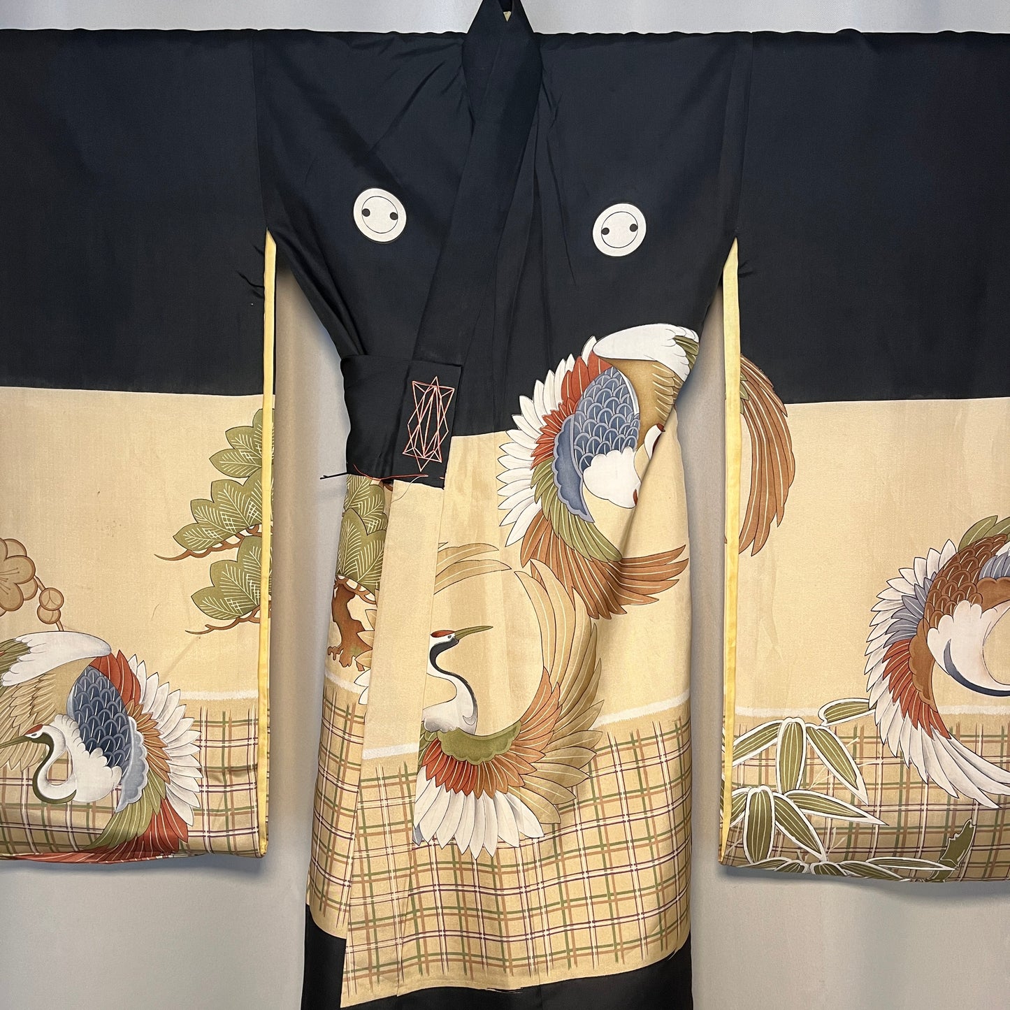 "Crane Medallions" Miyamairi Kimono