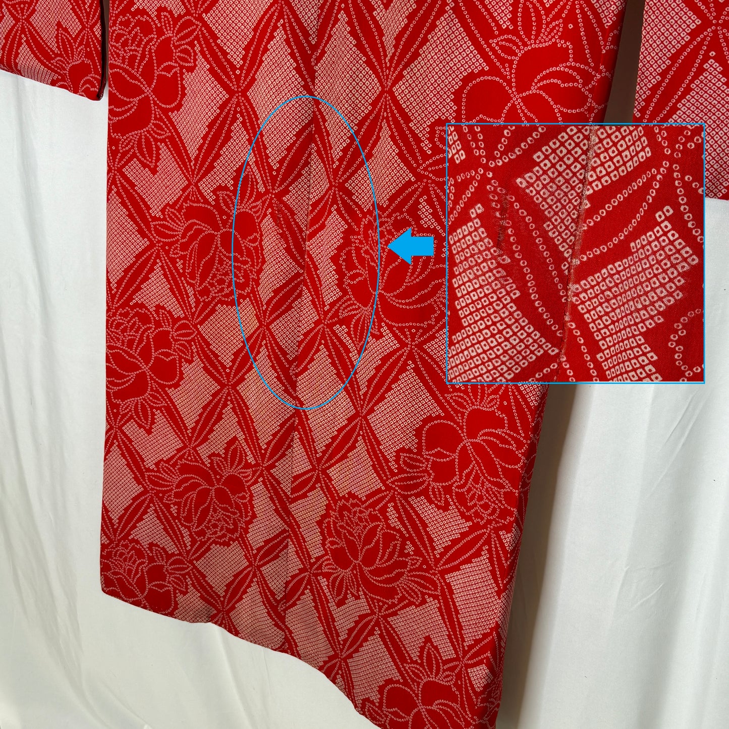 "Red Roses" Vintage Juban Underkimono