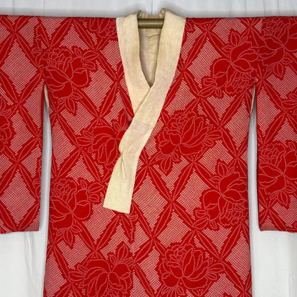 "Red Roses" Vintage Juban Underkimono