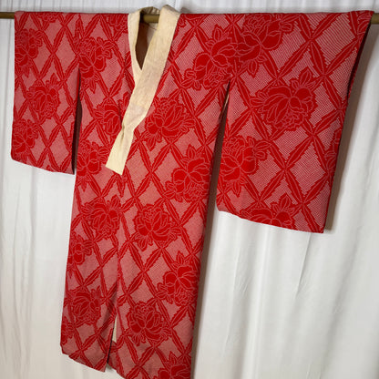 "Red Roses" Vintage Juban Underkimono