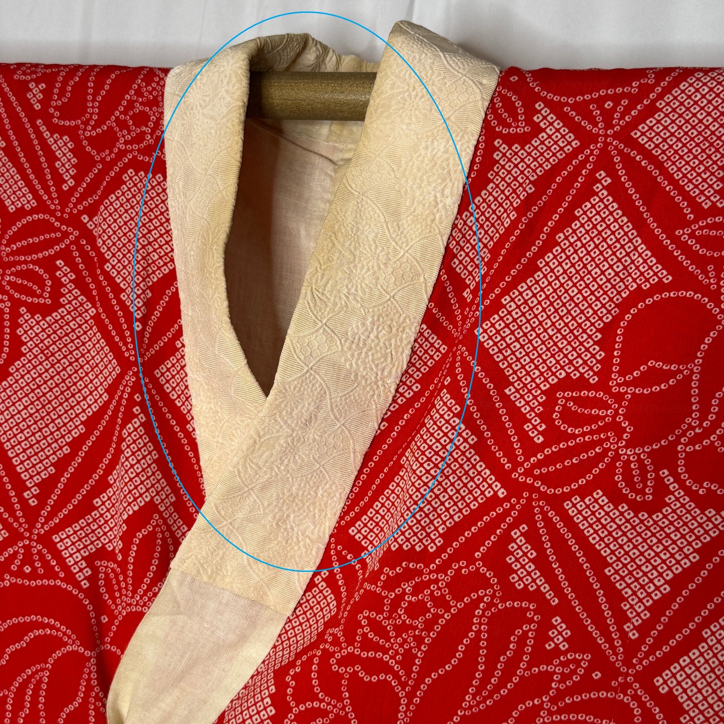 "Red Roses" Vintage Juban Underkimono