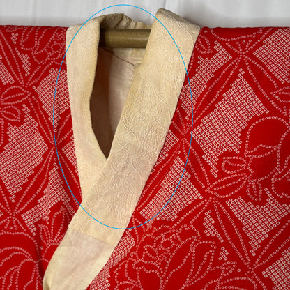 "Red Roses" Vintage Juban Underkimono