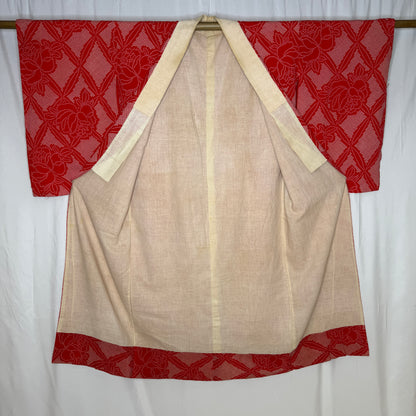 "Red Roses" Vintage Juban Underkimono