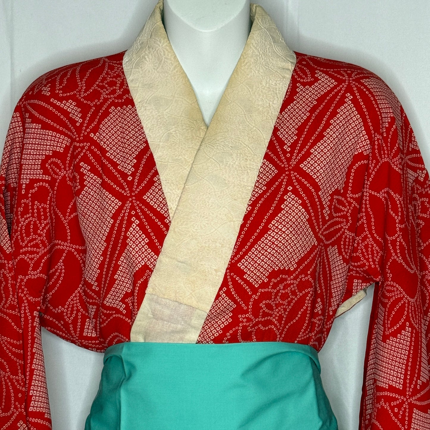 "Red Roses" Vintage Juban Underkimono
