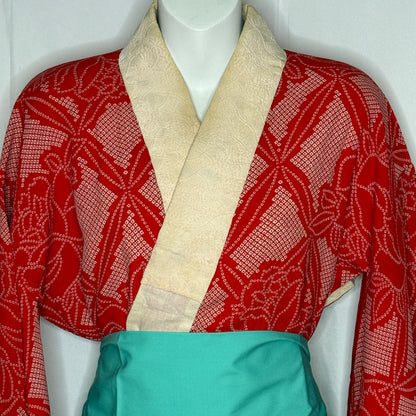 "Red Roses" Vintage Juban Underkimono