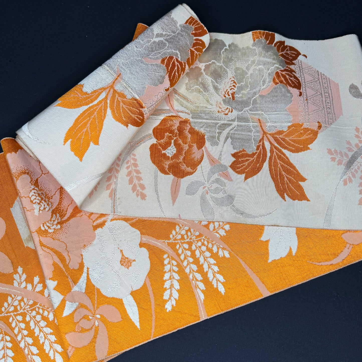 "Peony Ikebana" Vintage Obi BOLT