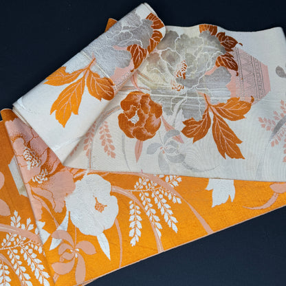 "Peony Ikebana" Vintage Obi BOLT