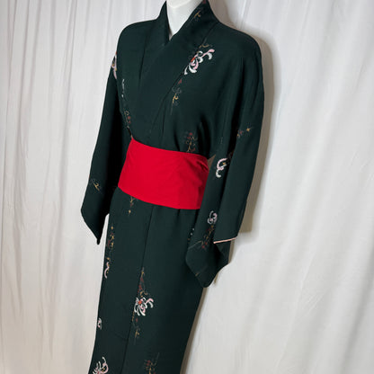 "Spider Mums" Vintage Casual Kimono