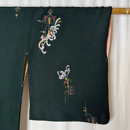 "Spider Mums" Vintage Casual Kimono