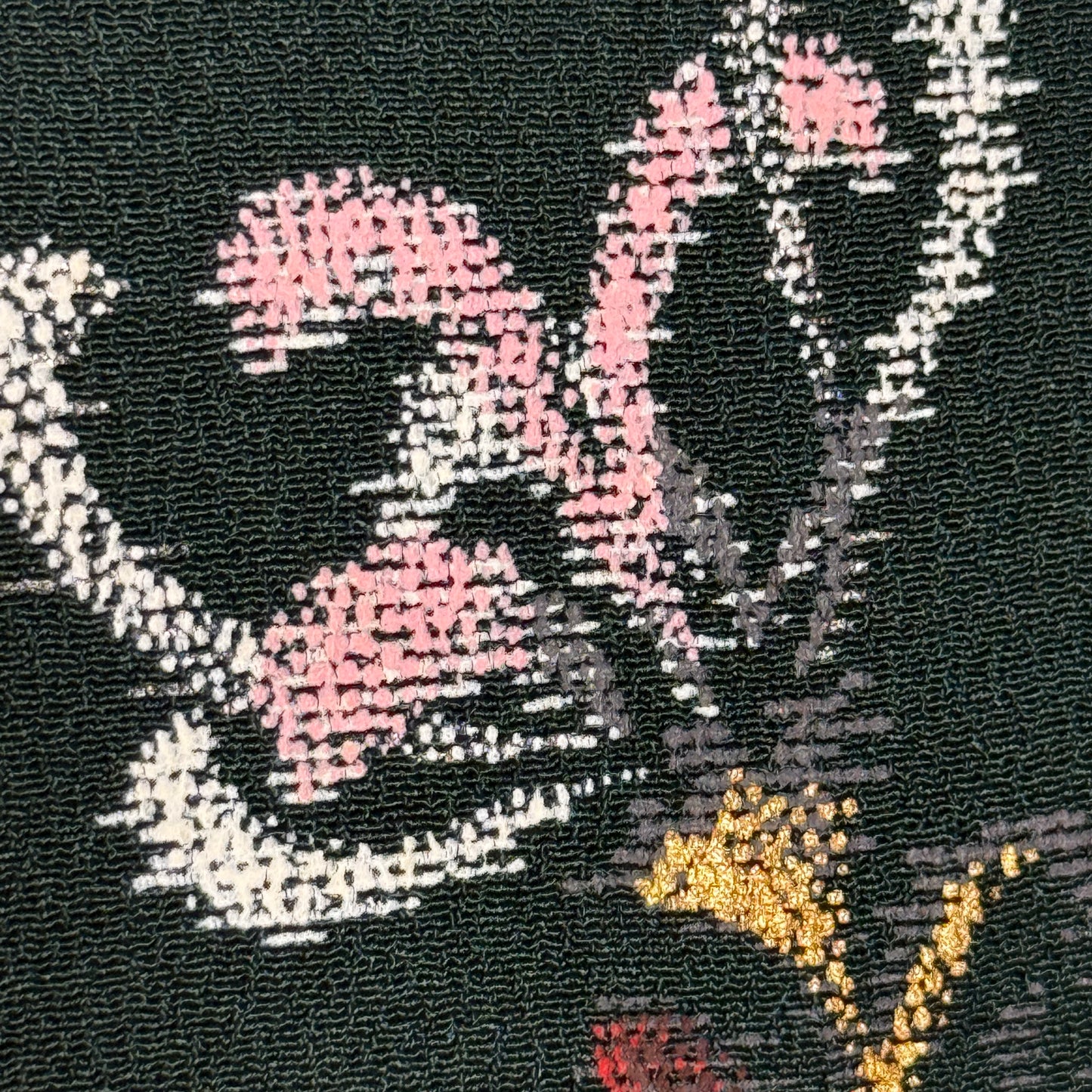 "Spider Mums" Vintage Casual Kimono