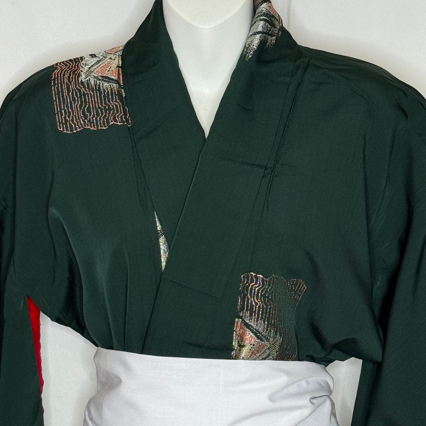 "Abstract Roses" Vintage Casual Kimono