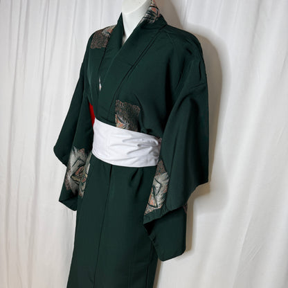 "Abstract Roses" Vintage Casual Kimono