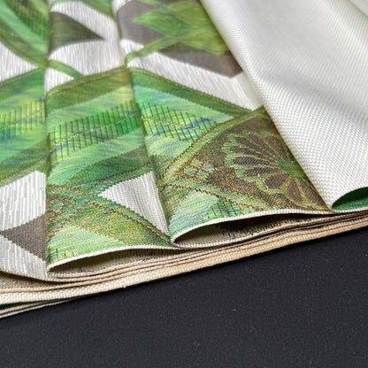 "Green Geometry" Vintage Obi BOLT