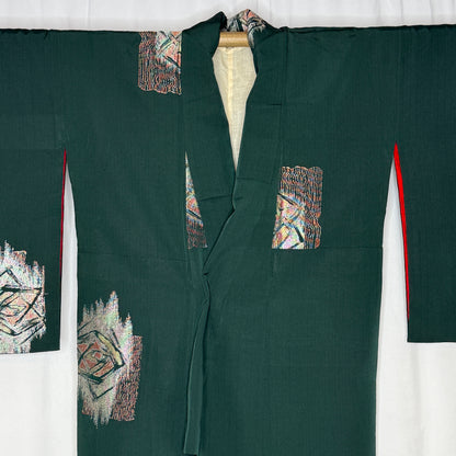 "Abstract Roses" Vintage Casual Kimono