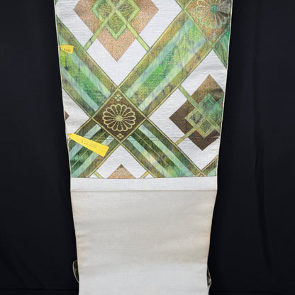 "Green Geometry" Vintage Obi BOLT