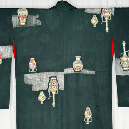 "Holiday Urns" Vintage Casual Kimono