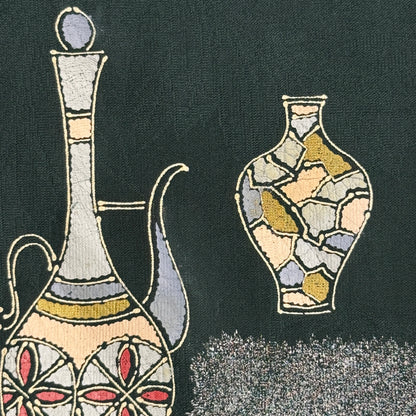 "Holiday Urns" Vintage Casual Kimono