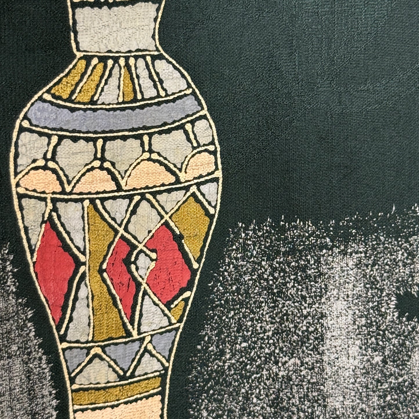 "Holiday Urns" Vintage Casual Kimono