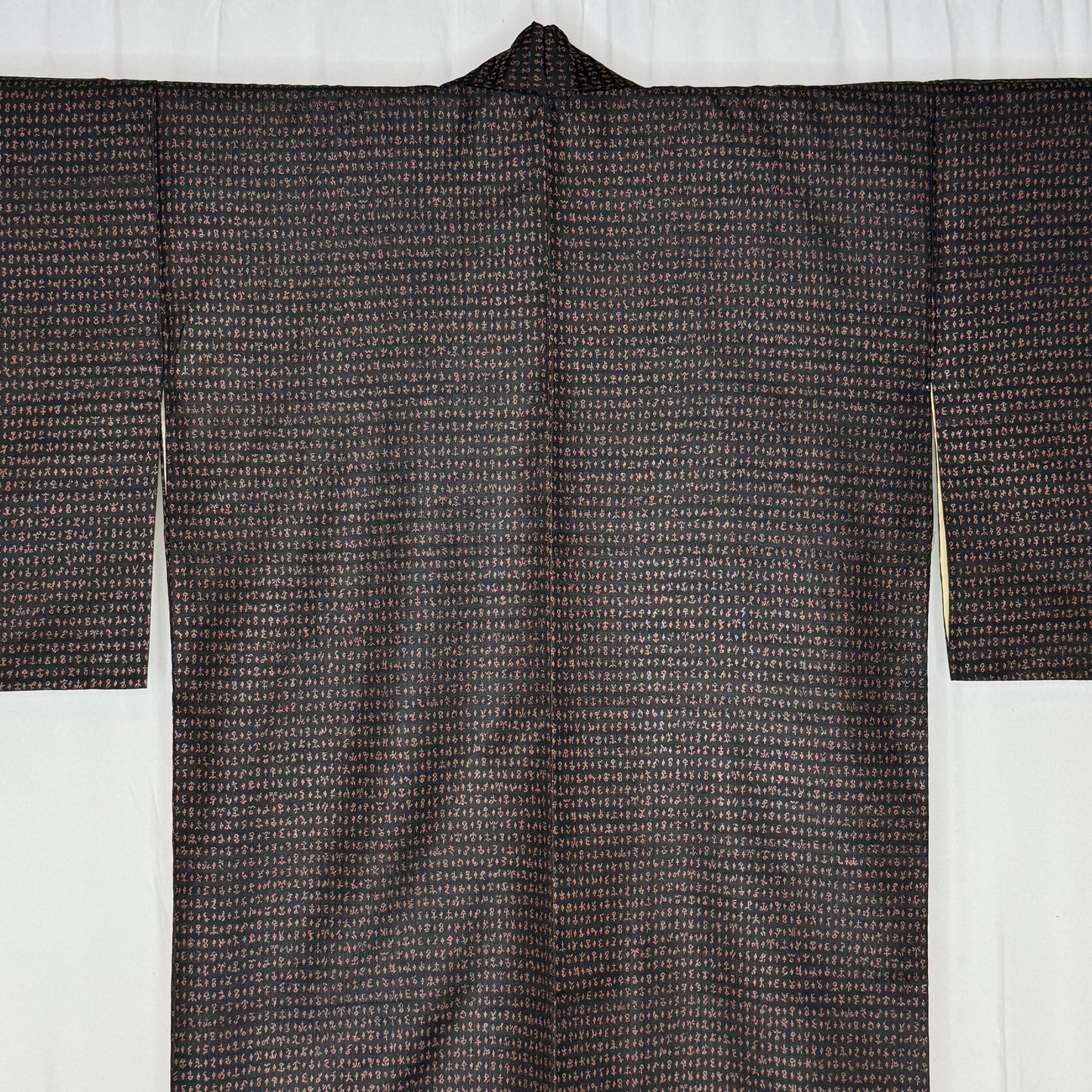 "Shadow Script" Vintage Casual Kimono