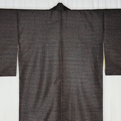 "Shadow Script" Vintage Casual Kimono