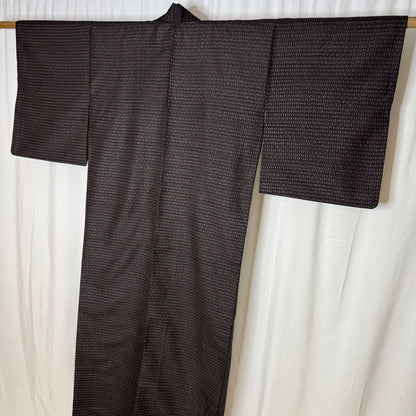 "Shadow Script" Vintage Casual Kimono