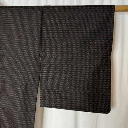"Shadow Script" Vintage Casual Kimono