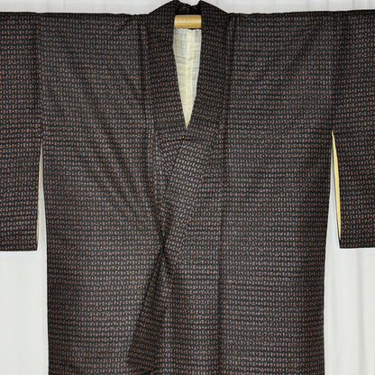 "Shadow Script" Vintage Casual Kimono