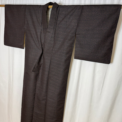 "Shadow Script" Vintage Casual Kimono