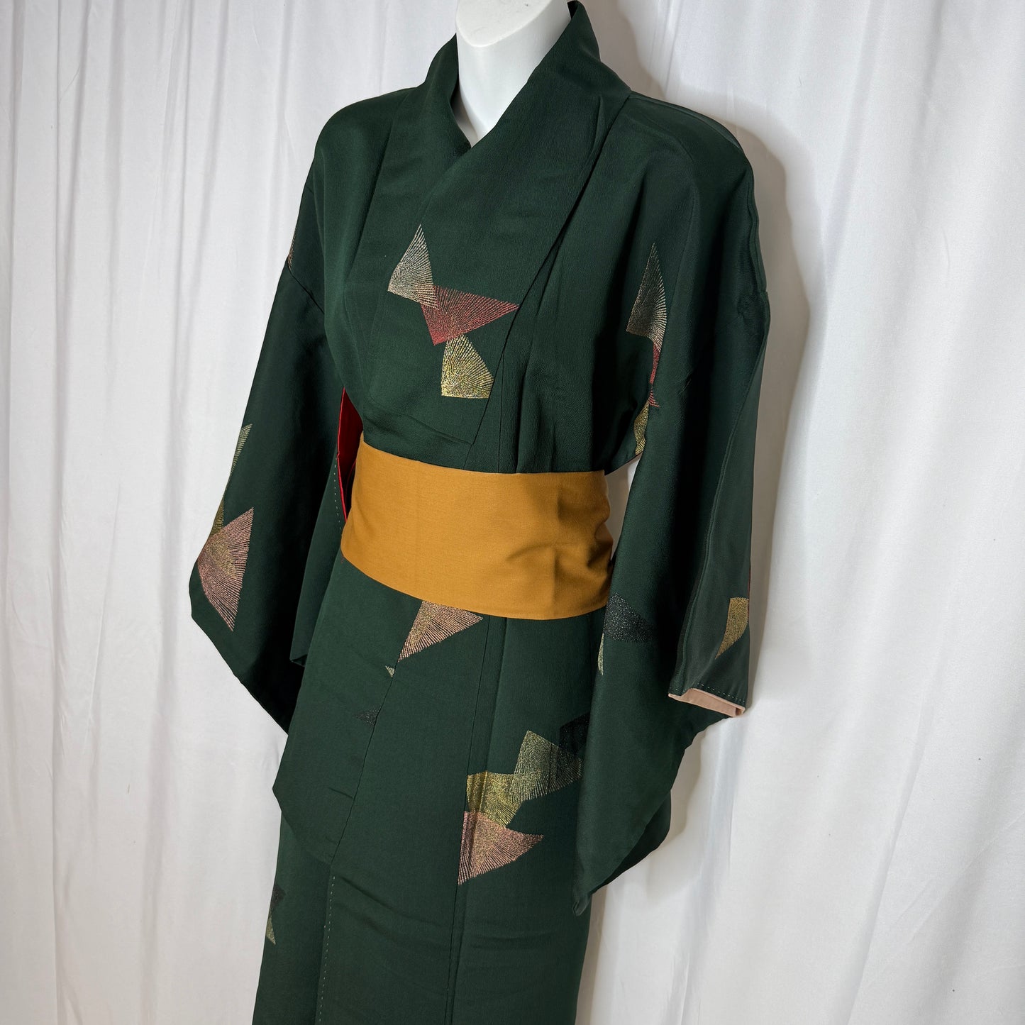 "Christmas Pine" Vintage Casual Kimono