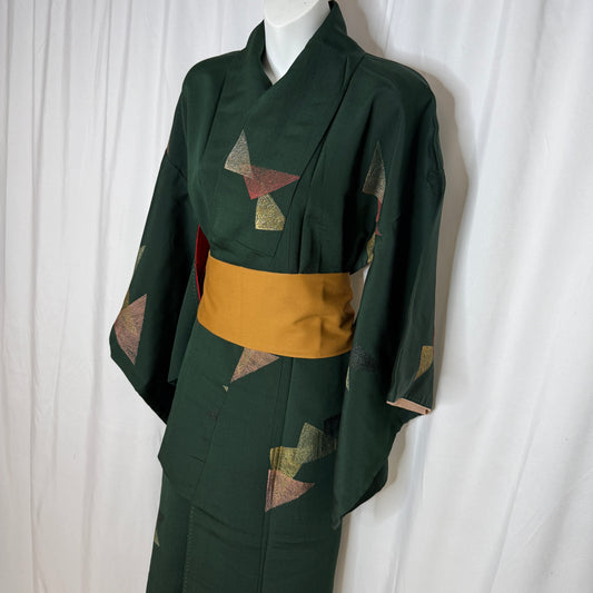 "Christmas Pine" Vintage Casual Kimono