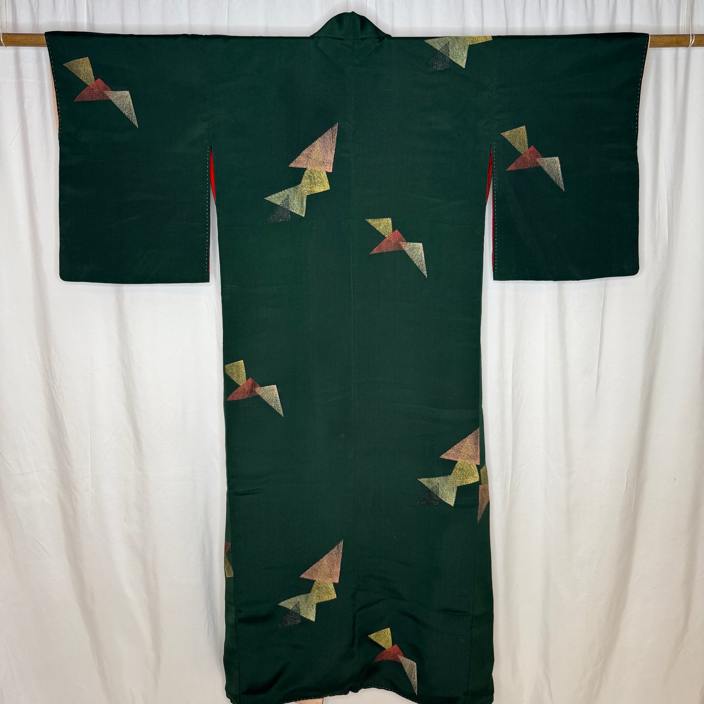 "Christmas Pine" Vintage Casual Kimono